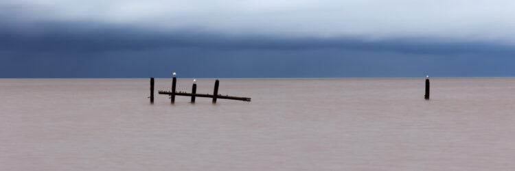 Avant l'orage, sur la côte du Norfolk, Angleterre